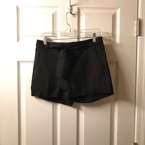 Banana Republic Black Front-Tie Shorts
